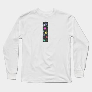 I letter  with colorful paw print Long Sleeve T-Shirt